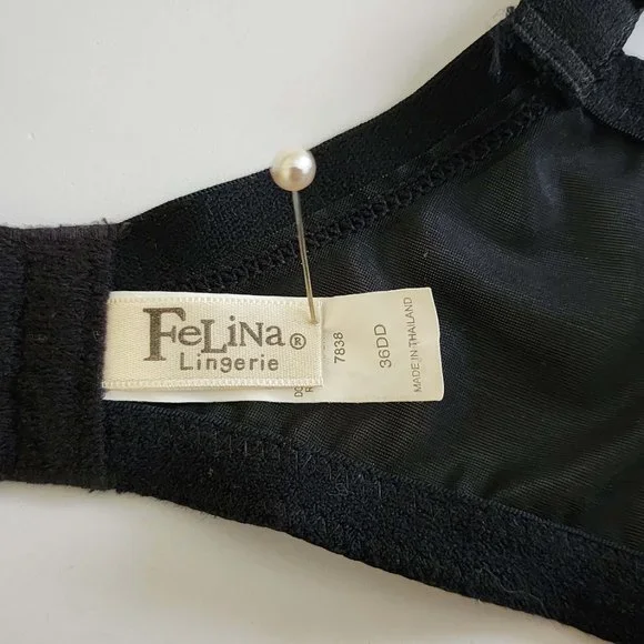 Vintage Felina Lace Embroidered Bra